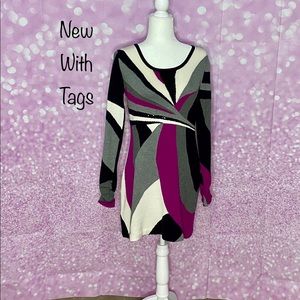 NWT Alfani polished glam sweater dress, cozy and cute